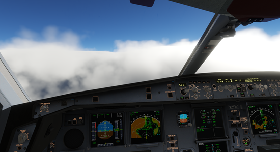 Sky American aircraft at cruise altitude